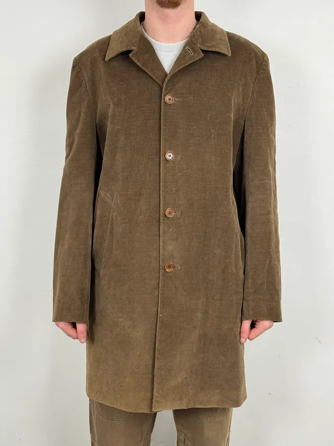 AW1996 Dolce & Gabbana Brown Minimalist Classy Trench Coat IfNVpUB 1