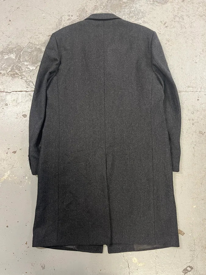 AW1996 Dolce & Gabbana Grey Wool Long Coat pbxFwmx 6