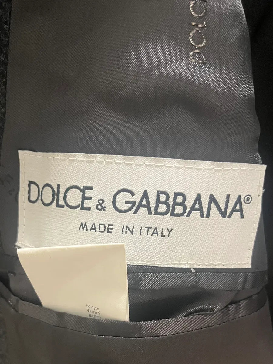 AW1996 Dolce & Gabbana Grey Wool Long Coat pbxFwmx 8