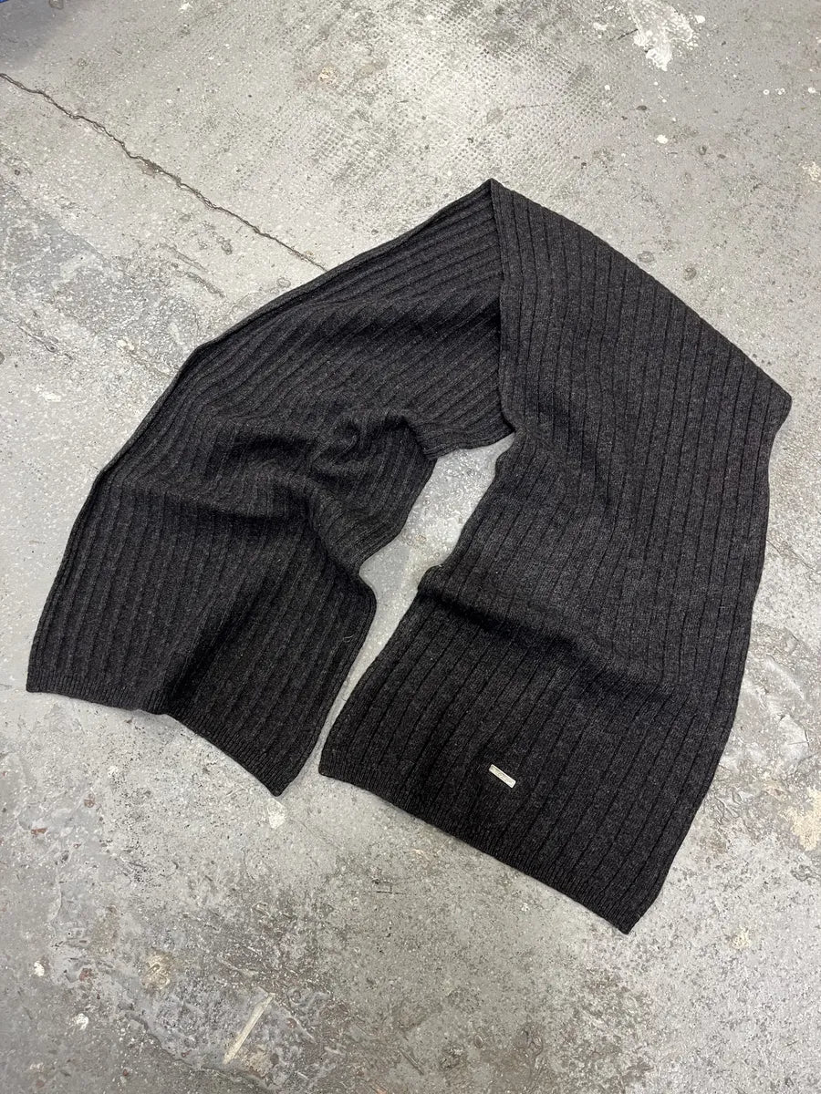 AW1996 Dolce & Gabbana Grey Wool Scarf bZyimTa 1