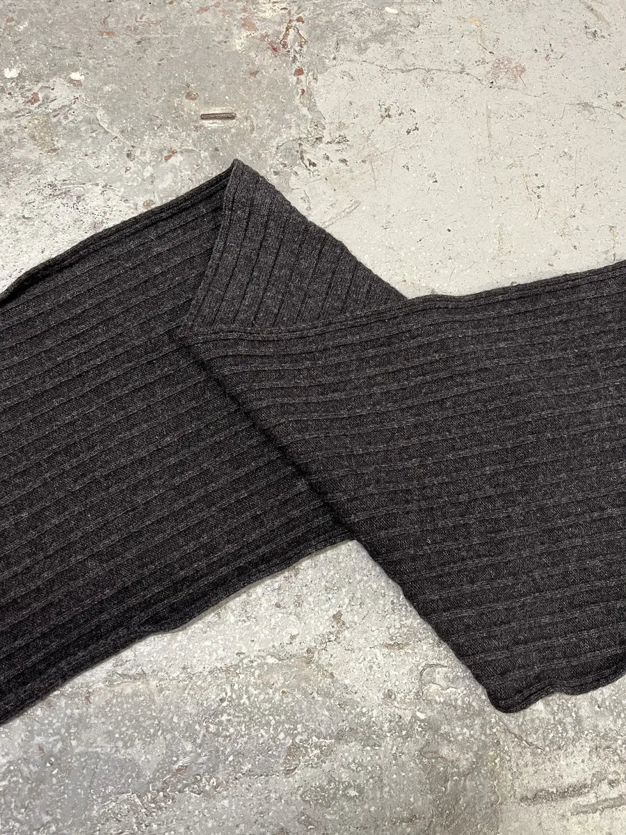 AW1996 Dolce & Gabbana Grey Wool Scarf bZyimTa 4