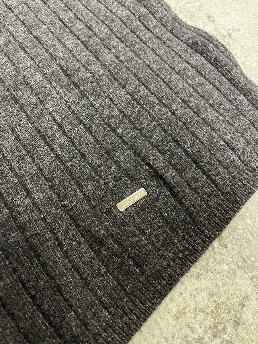 AW1996 Dolce & Gabbana Grey Wool Scarf bZyimTa 5