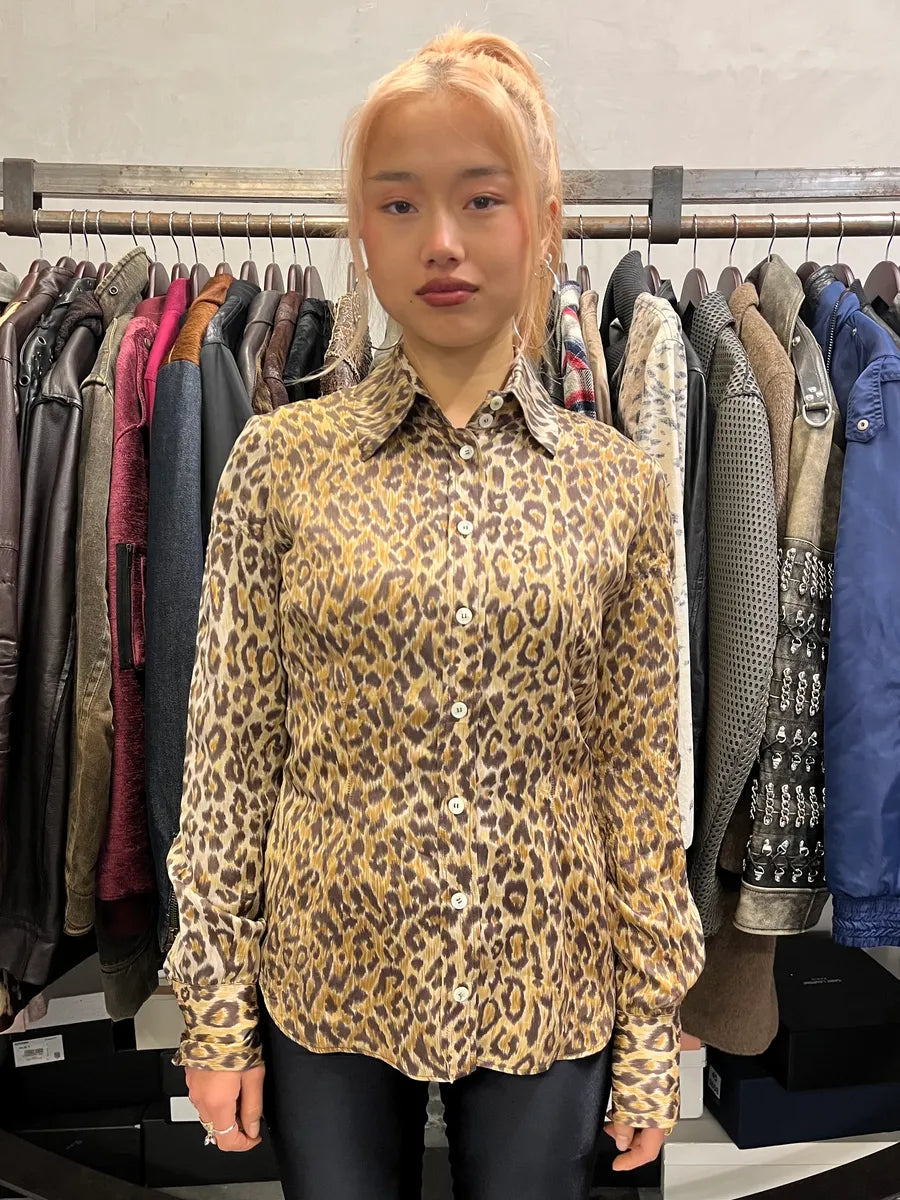 AW1996 Dolce & Gabbana Leopard Print Shirt EUlqZnd 1