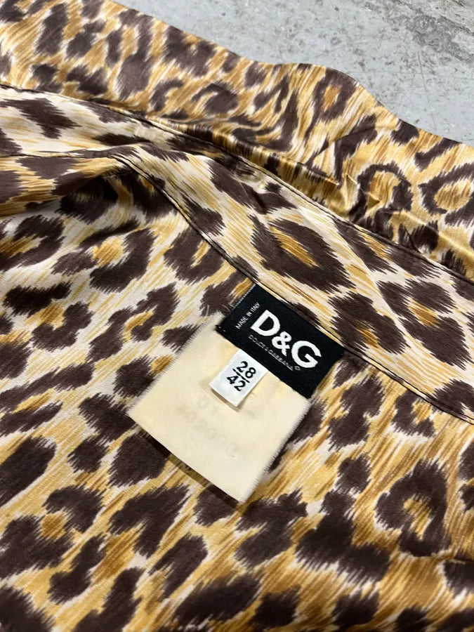 AW1996 Dolce & Gabbana Leopard Print Shirt EUlqZnd 10