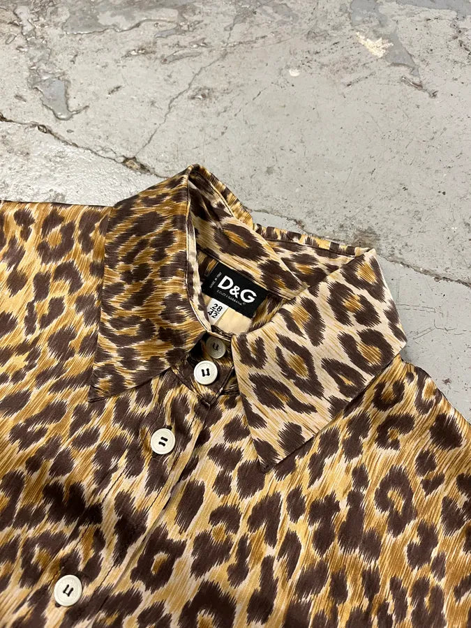 AW1996 Dolce & Gabbana Leopard Print Shirt EUlqZnd 4