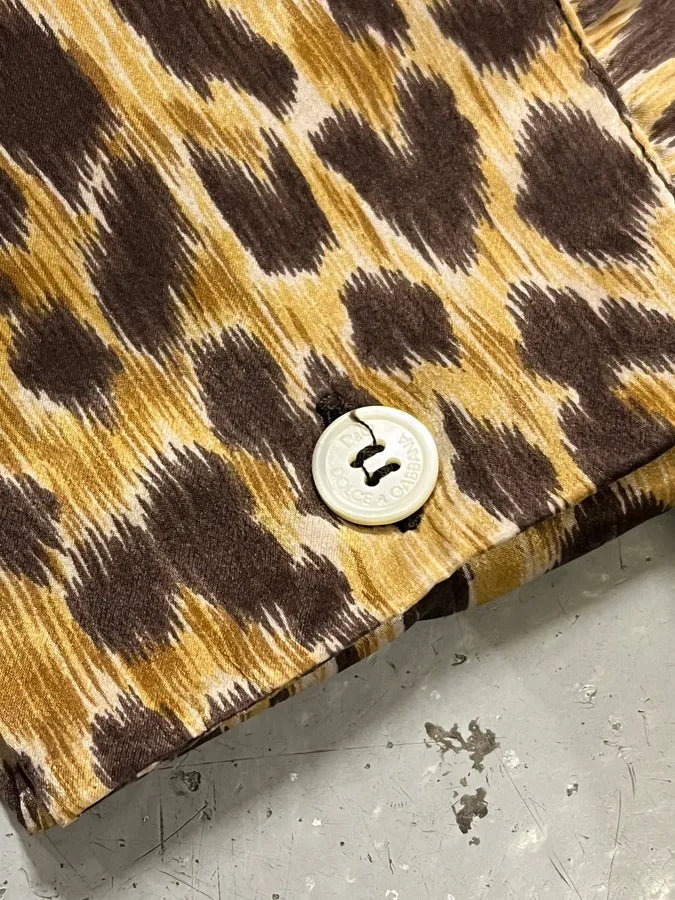 AW1996 Dolce & Gabbana Leopard Print Shirt EUlqZnd 6