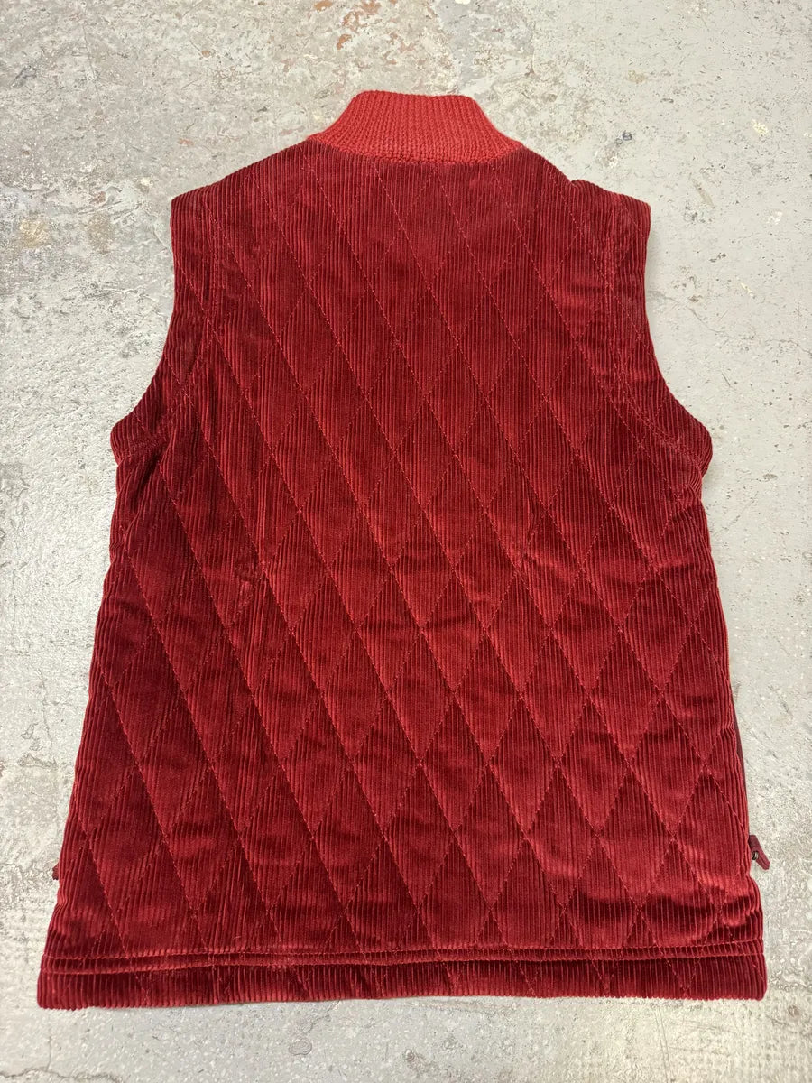AW1996 Dolce & Gabbana Red Quilted Hybrid Vest VvKBEZR 3