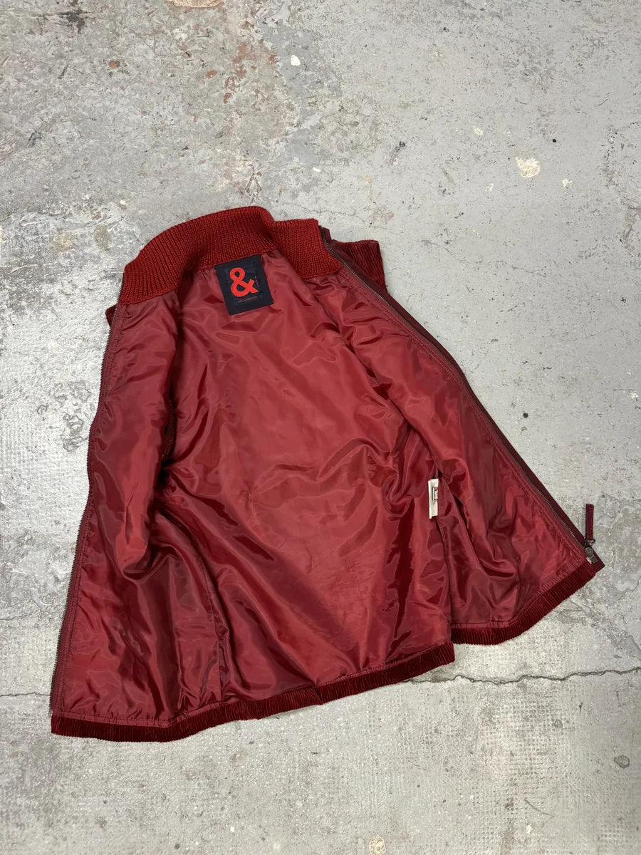 AW1996 Dolce & Gabbana Red Quilted Hybrid Vest VvKBEZR 4