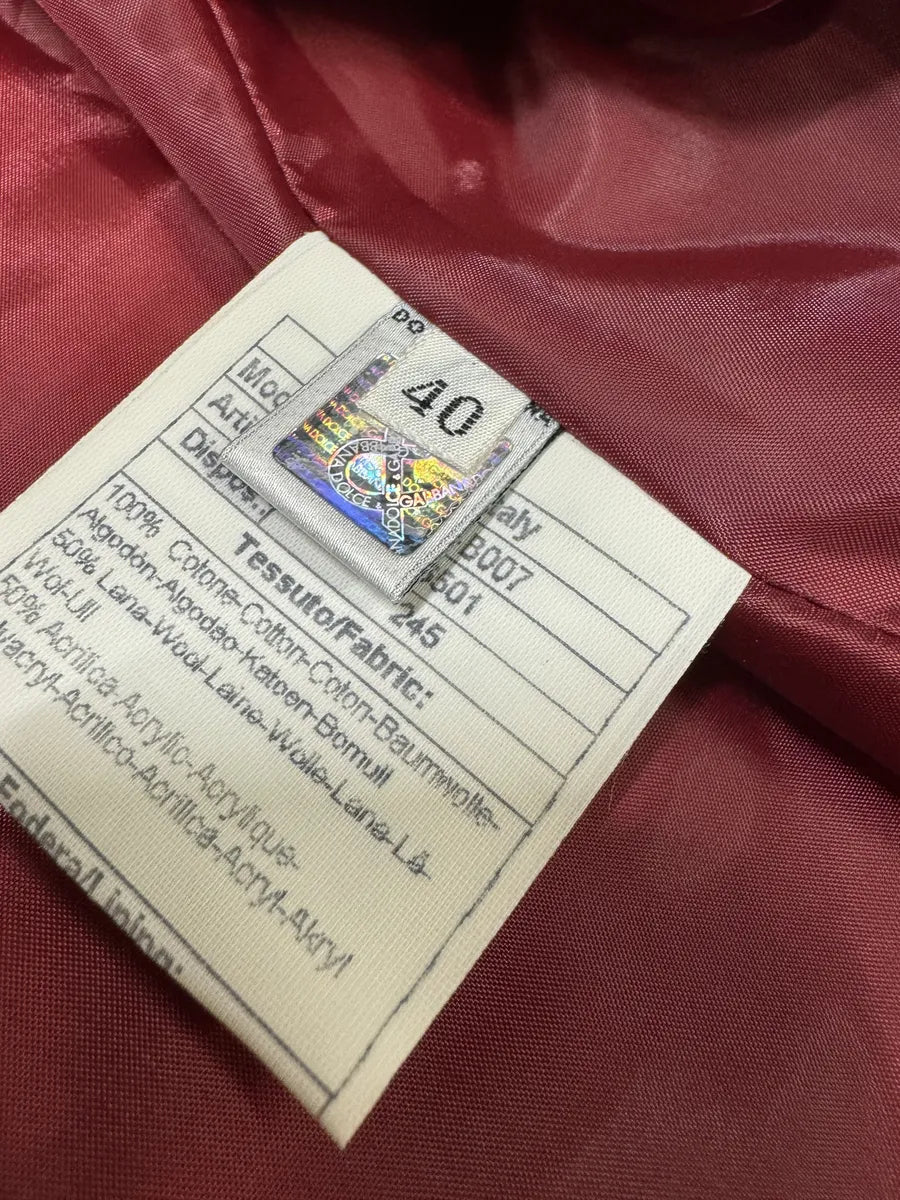 AW1996 Dolce & Gabbana Red Quilted Hybrid Vest VvKBEZR 6