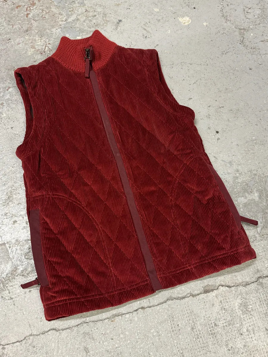 AW1996 Dolce & Gabbana Red Quilted Hybrid Vest VvKBEZR 8