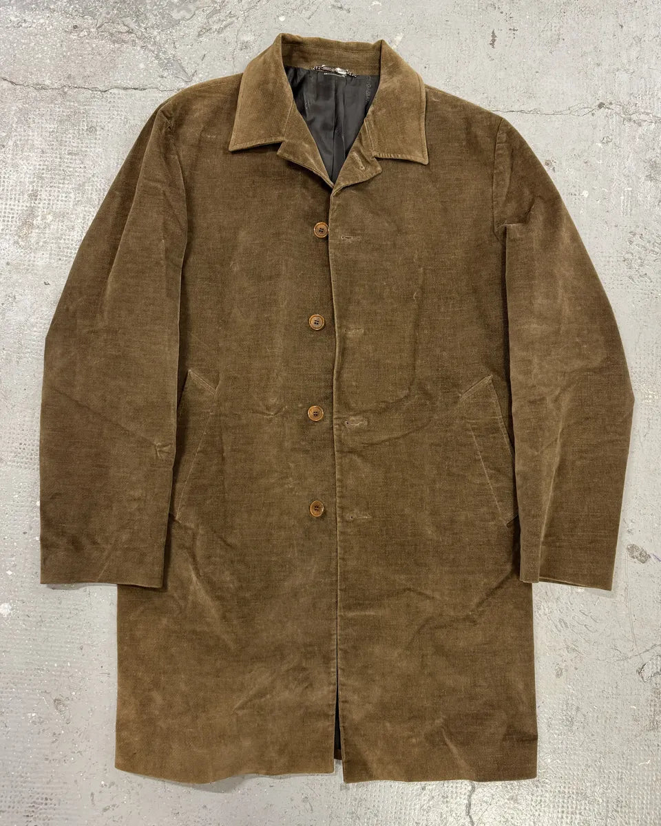 AW1996 Dolce & Gabbana Trench Brown Coat (M) 1