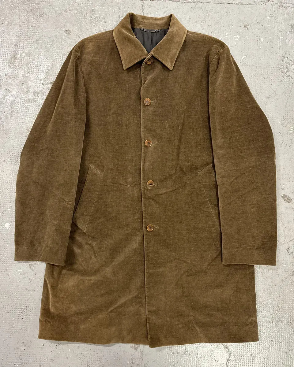 AW1996 Dolce & Gabbana Brown Minimalist Classy Trench Coat IfNVpUB 0