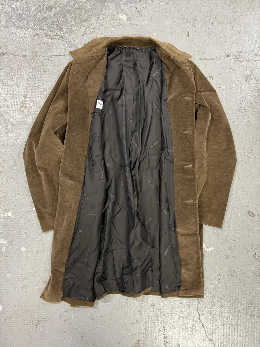 AW1996 Dolce & Gabbana Brown Minimalist Classy Trench Coat IfNVpUB 10