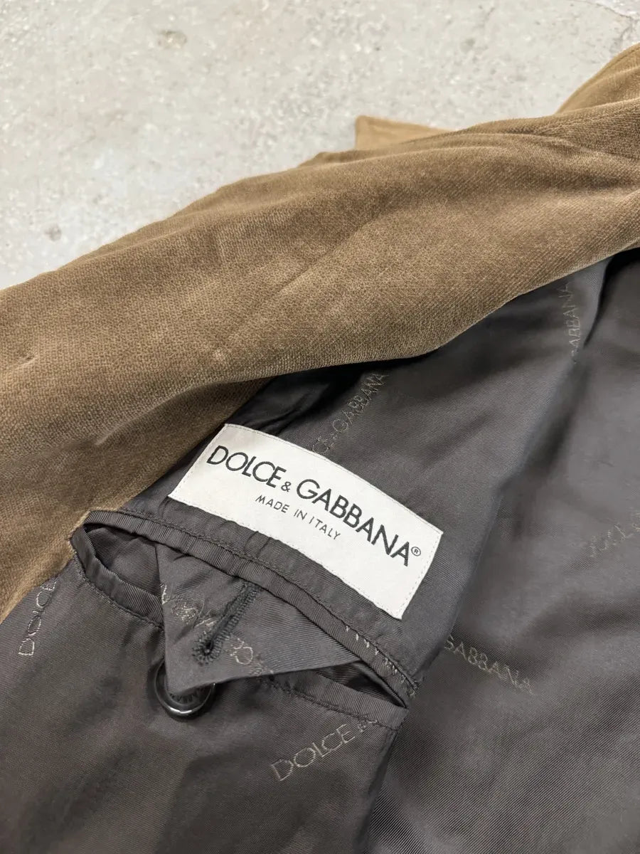 AW1996 Dolce & Gabbana Brown Minimalist Classy Trench Coat IfNVpUB 3