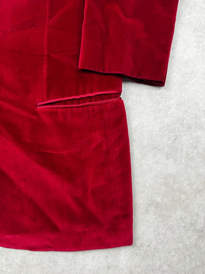 AW1996 Gucci Red Devil Velvet Blazer Jacket By Tom Ford DFEbWer 10