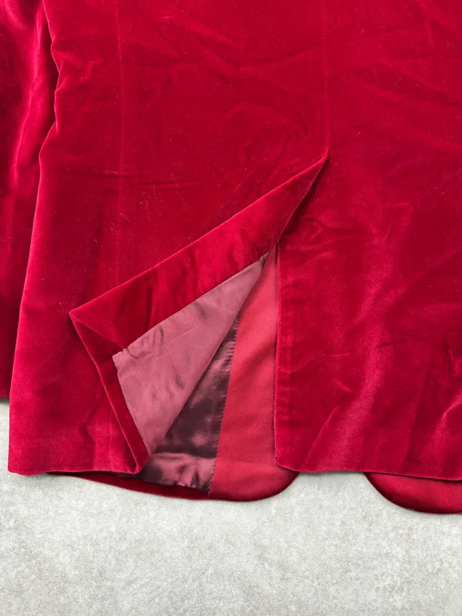 AW1996 Gucci Red Devil Velvet Blazer Jacket By Tom Ford DFEbWer 11