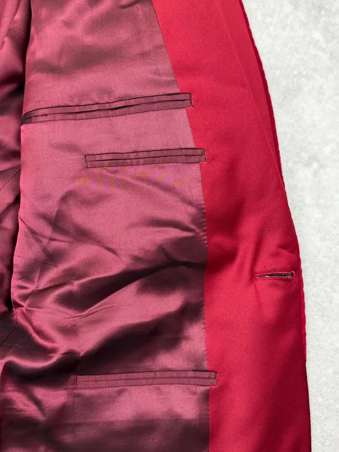 AW1996 Gucci Red Devil Velvet Blazer Jacket By Tom Ford DFEbWer 12