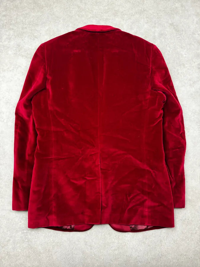 AW1996 Gucci Red Devil Velvet Blazer Jacket By Tom Ford DFEbWer 1