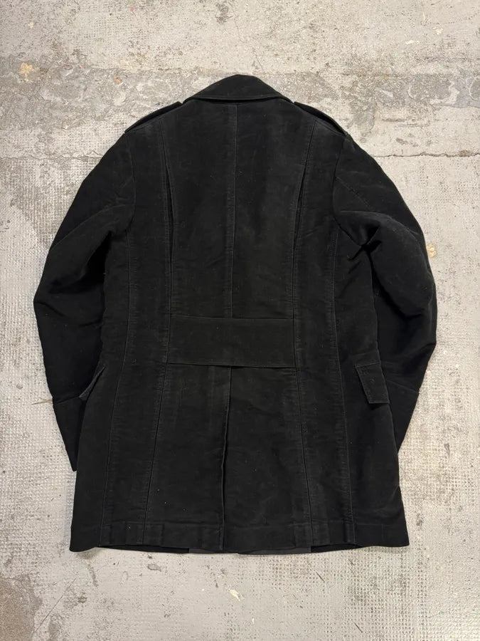 AW1997 Gucci Black Buttoned Coat BBGOqzs 4