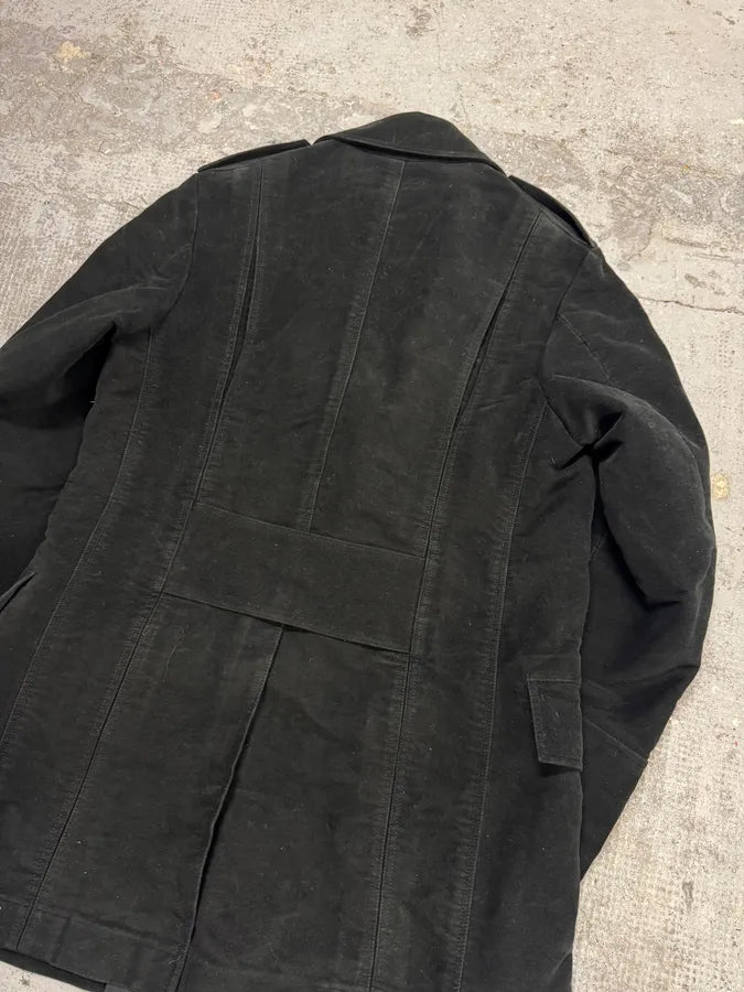 AW1997 Gucci Black Buttoned Coat BBGOqzs 6