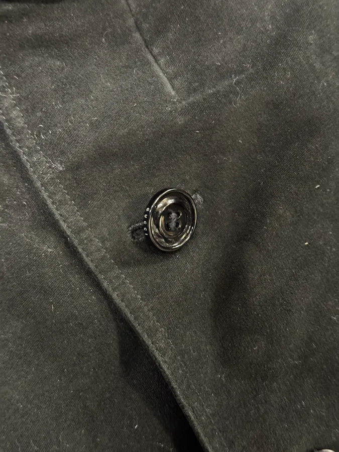 AW1997 Gucci Black Buttoned Coat BBGOqzs 7