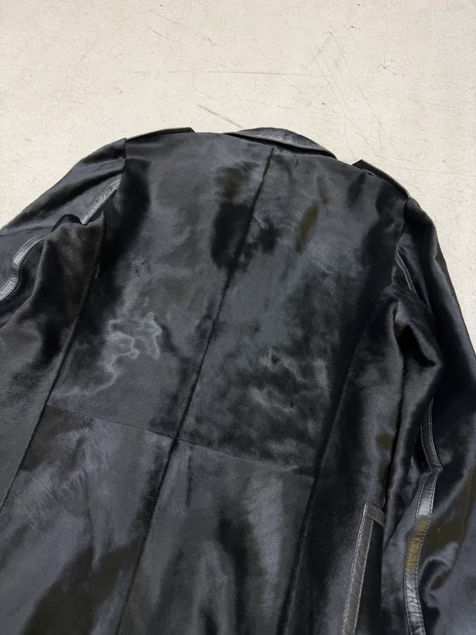 AW1997 Gucci Pony Hair Black Leather Blazer Jacket by Tom Ford PRVTRQw 3