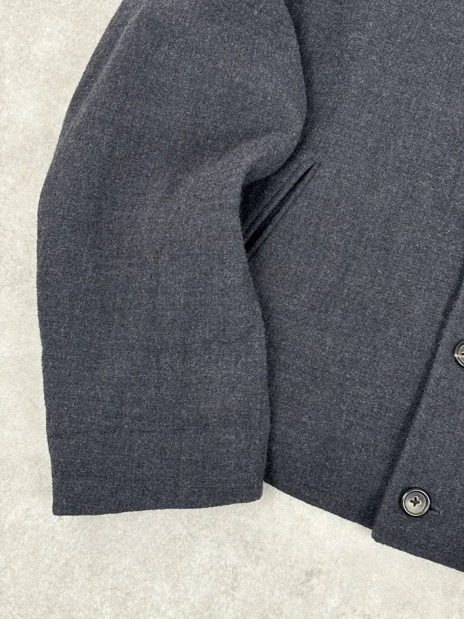 AW1997 Jil Sander Wool Mohair Buttoned Classy Grey Jacket ZHduYnL 8