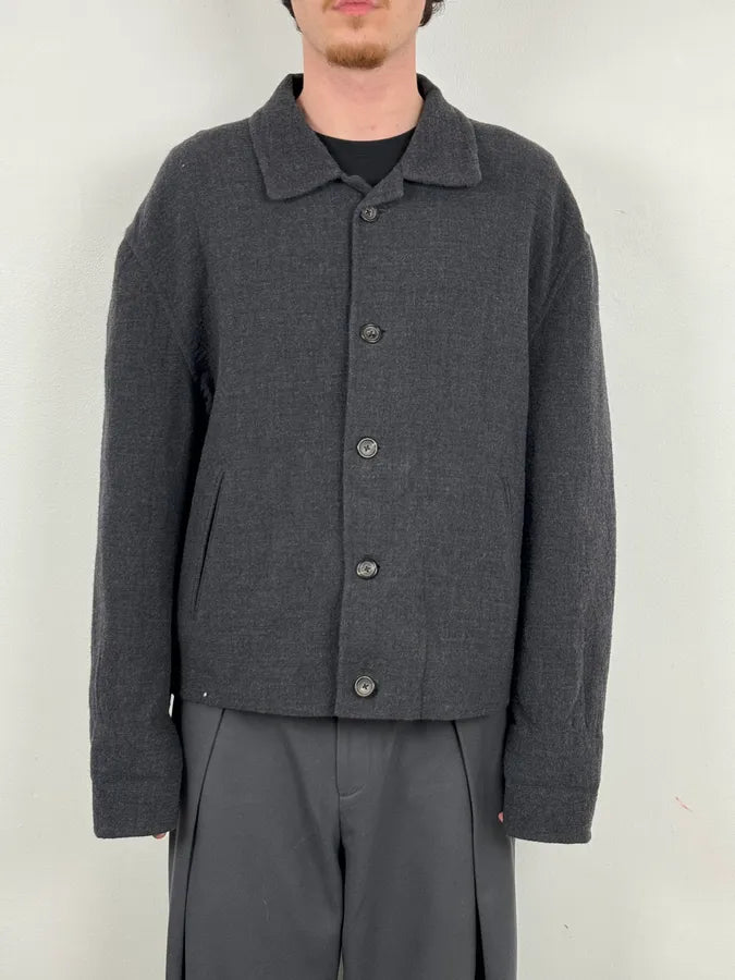 AW1997 Jil Sander Wool Mohair Buttoned Classy Grey Jacket ZHduYnL 2