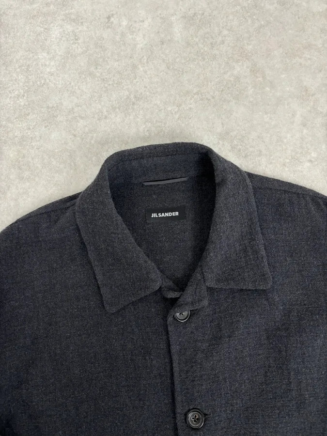 AW1997 Jil Sander Wool Mohair Buttoned Classy Grey Jacket ZHduYnL 4