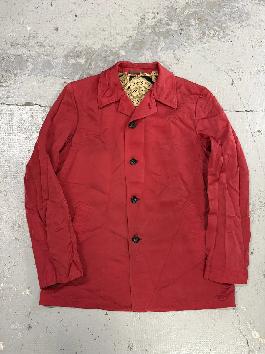 AW1998 Comme des Garçons Homme Plus Red Contemporary Pleated Blazer Jacket OPaHUMp 0
