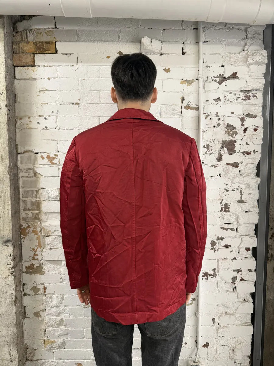 AW1998 Comme des Garçons Homme Plus Red Contemporary Pleated Blazer Jacket OPaHUMp 2