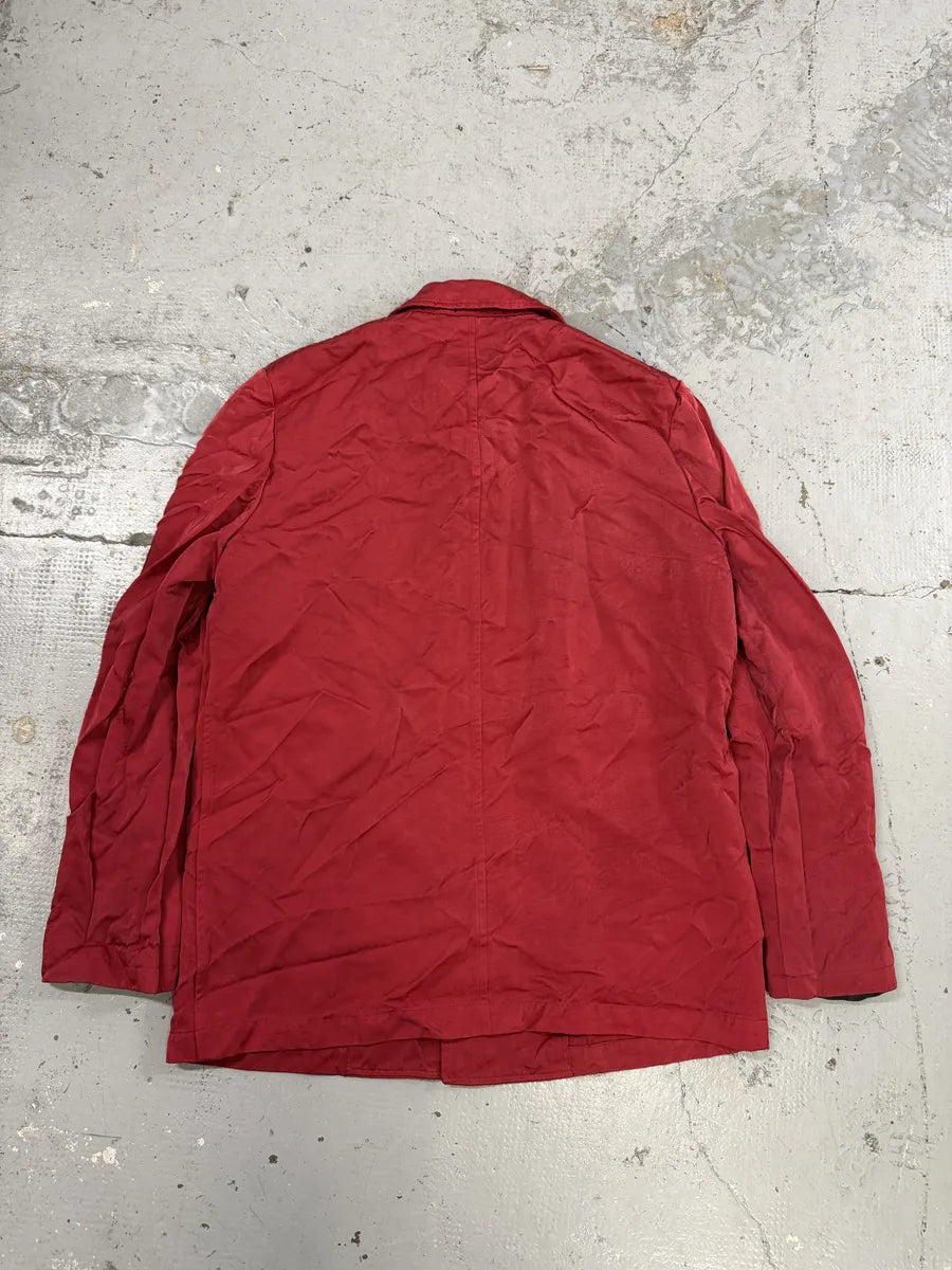 AW1998 Comme des Garçons Homme Plus Red Contemporary Pleated Blazer Jacket OPaHUMp 6