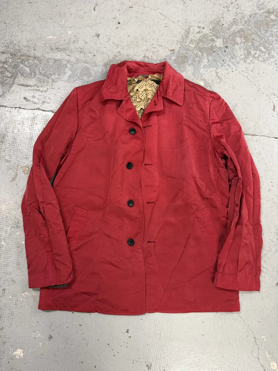AW1998 Comme des Garçons Homme Plus Red Contemporary Pleated Blazer Jacket OPaHUMp 7