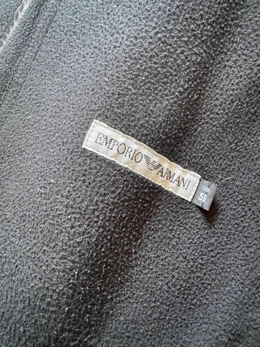 AW1998 Emporio Armani Black Dark Samurai Lamb Leather Jacket vjmqzNc 5