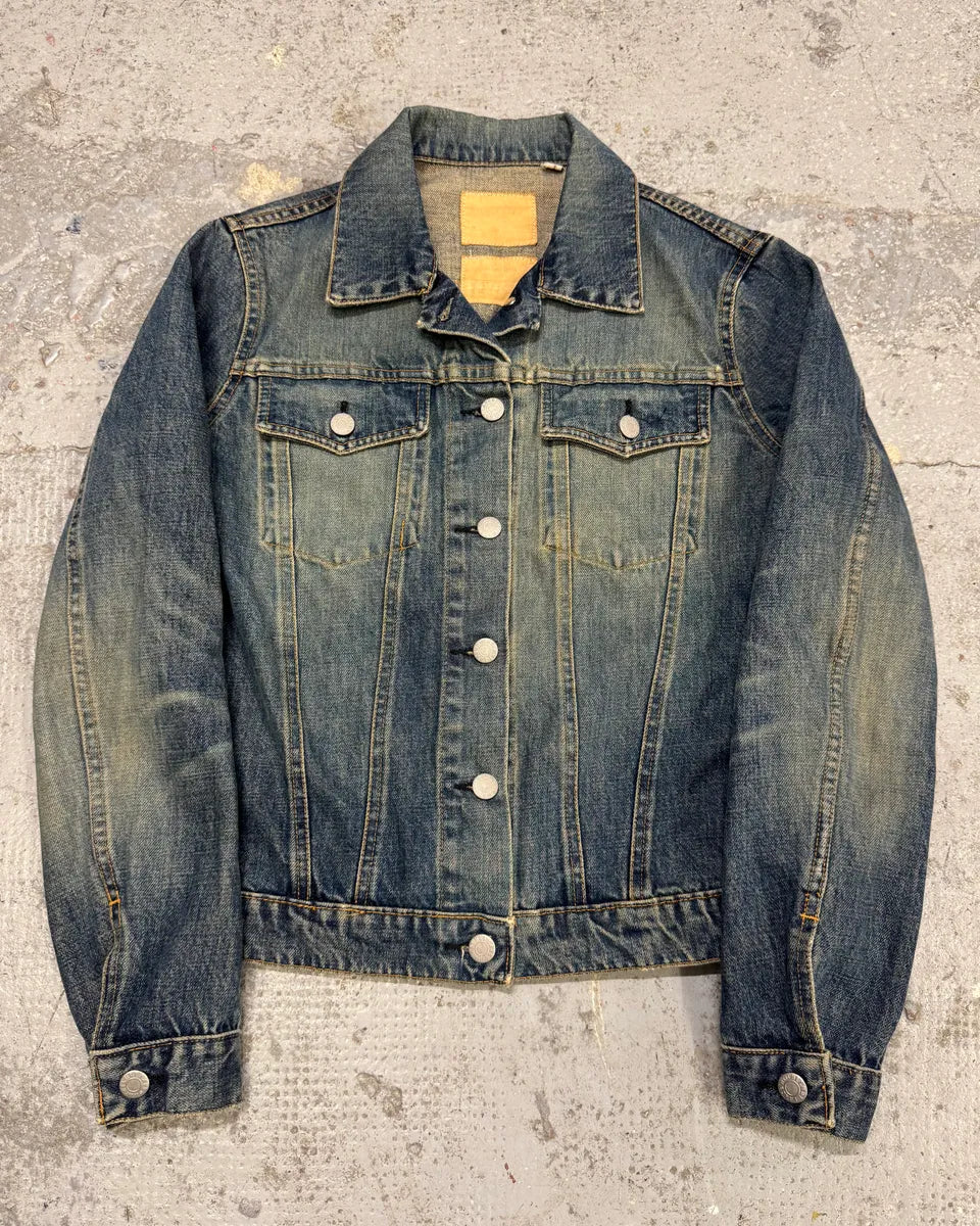 AW1998 Helmut Lang Faded Denim Jacket UDCtMGt 0