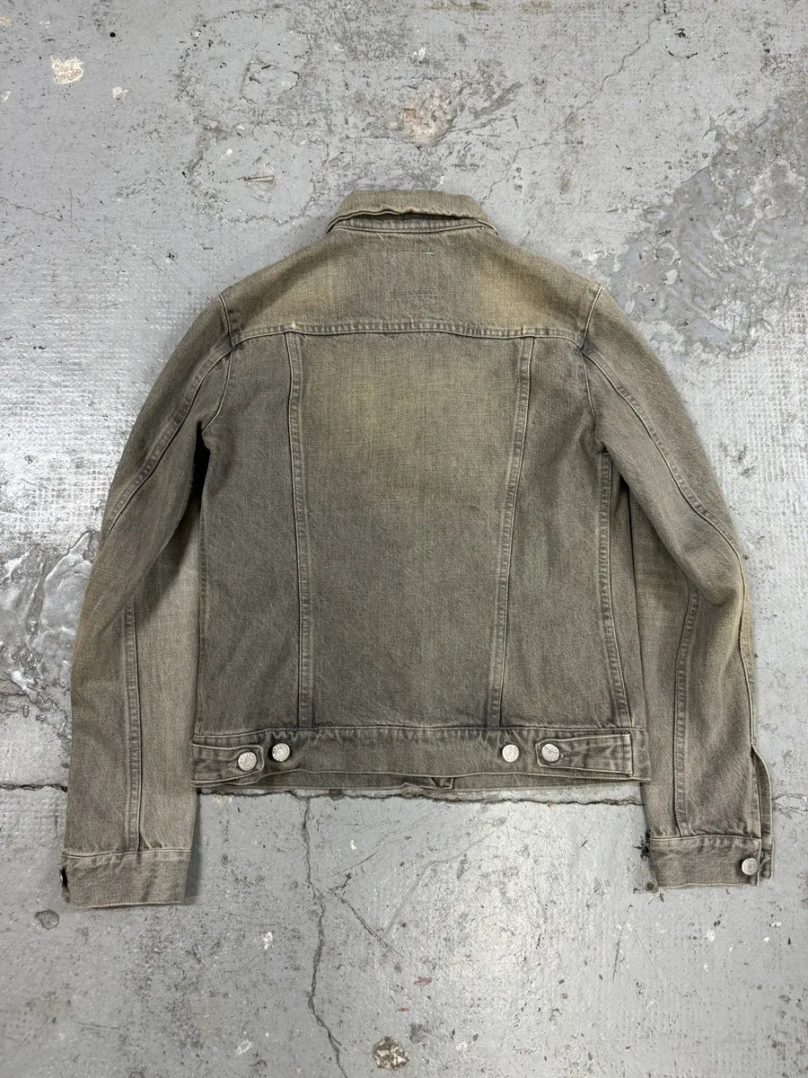 AW1998 Helmut Lang Grey Faded Denim Jacket (XS/S) KggCAQa 1