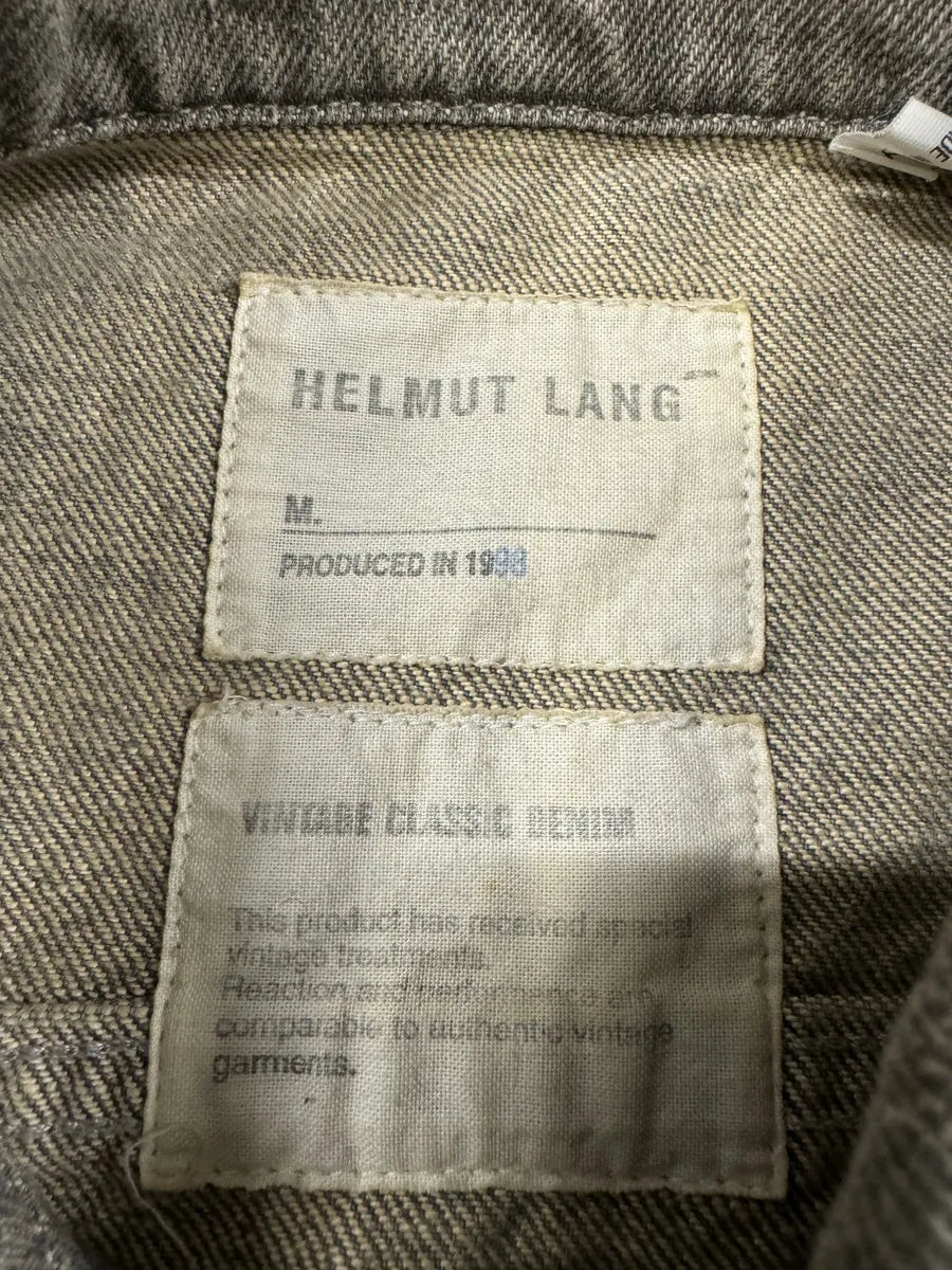 AW1998 Helmut Lang Grey Faded Denim Jacket (XS/S) KggCAQa 11