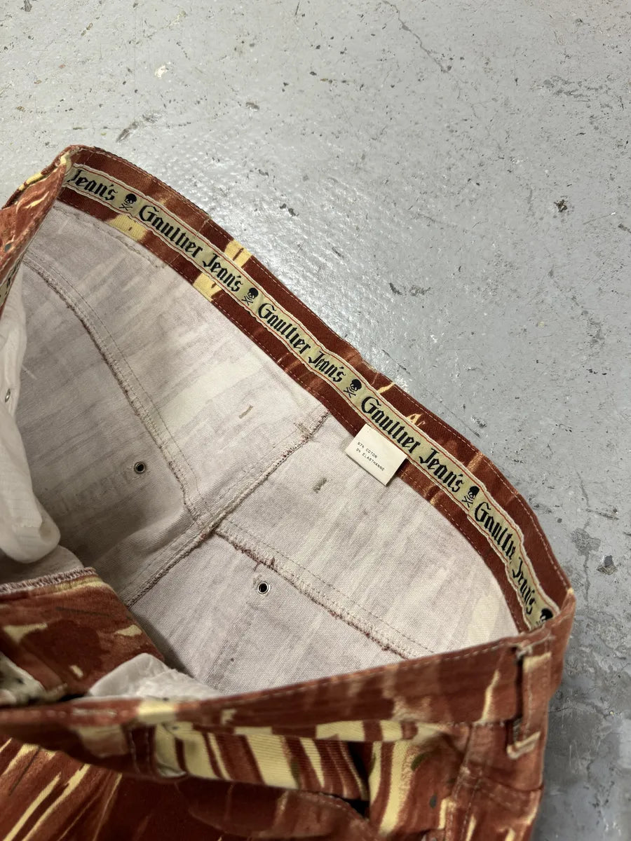 AW1998 Jean Paul Gaultier Red Blood Drip Pants eEaoLsc 11