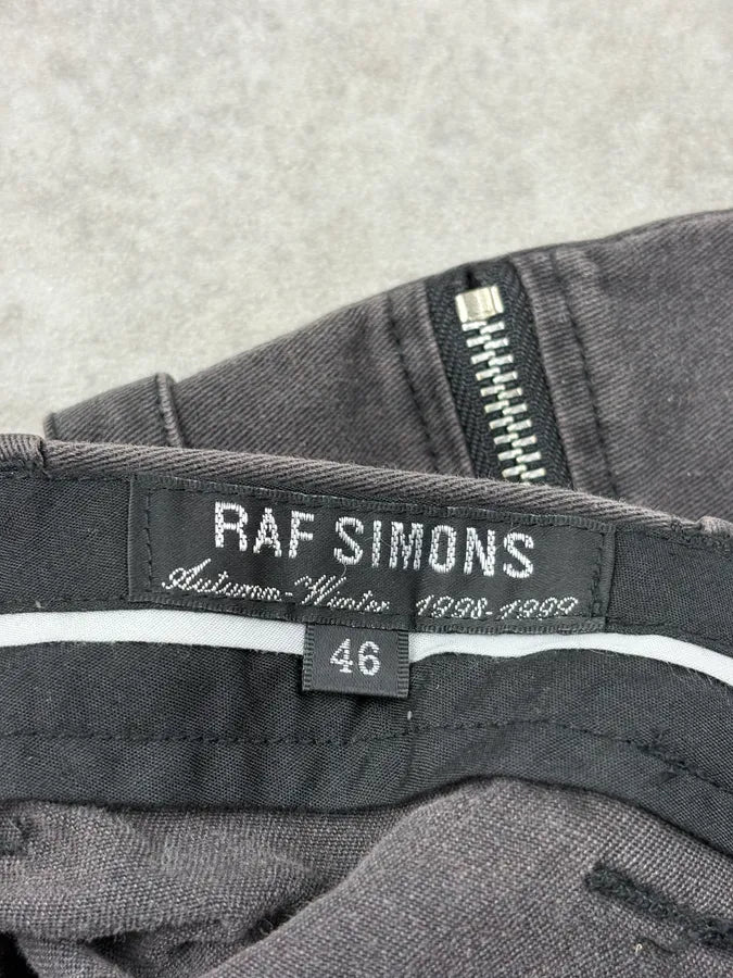 AW1998 Raf Simons Grey Multi Pockets Pants yYXNBdK 8