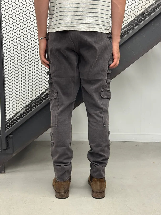 AW1998 Raf Simons Grey Multi Pockets Pants yYXNBdK 3