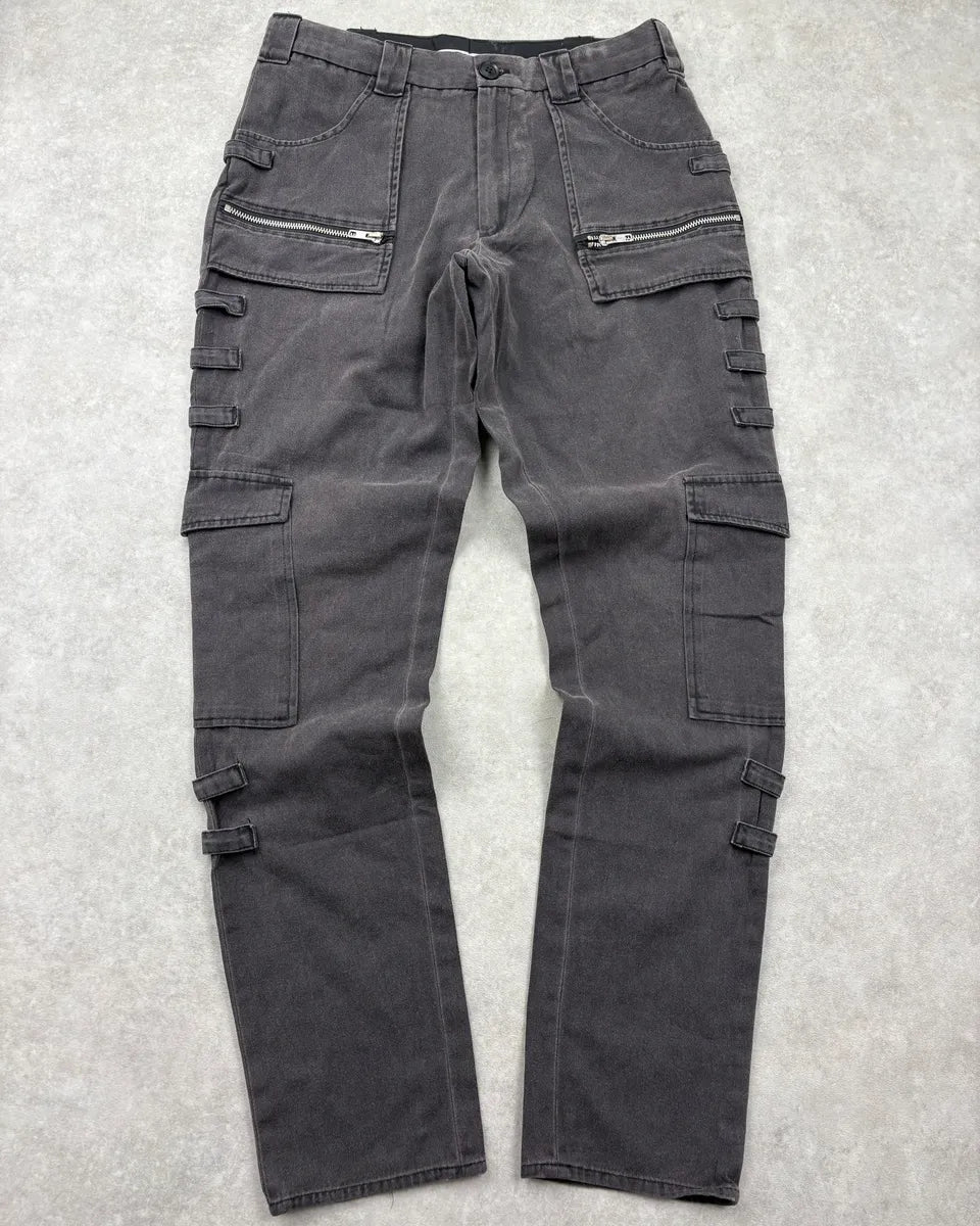 AW1998 Raf Simons Grey Multi Pockets Pants yYXNBdK 0