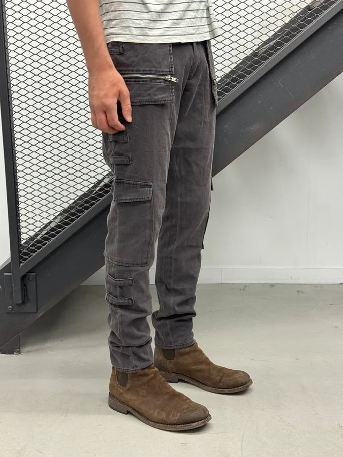 AW1998 Raf Simons Grey Multi Pockets Pants yYXNBdK 2