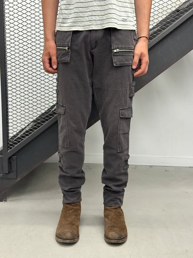 AW1998 Raf Simons Grey Multi Pockets Pants yYXNBdK 1