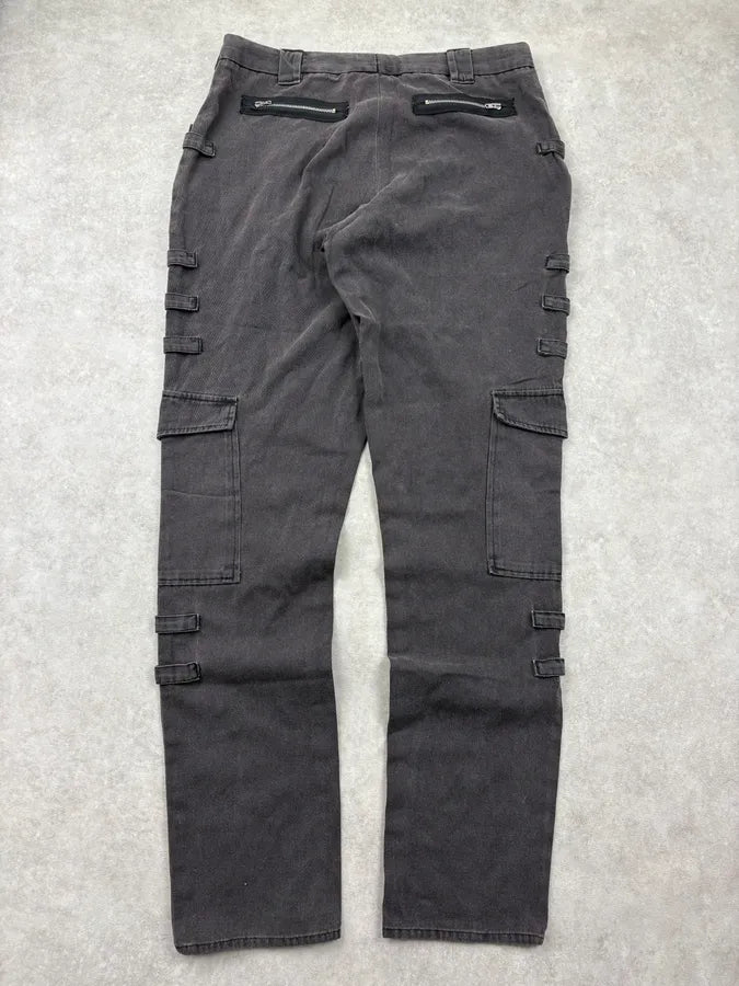 AW1998 Raf Simons Grey Multi Pockets Pants yYXNBdK 6