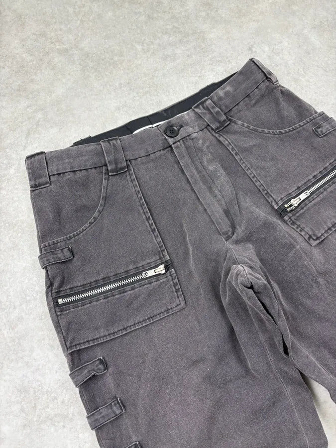 AW1998 Raf Simons Grey Multi Pockets Pants yYXNBdK 5