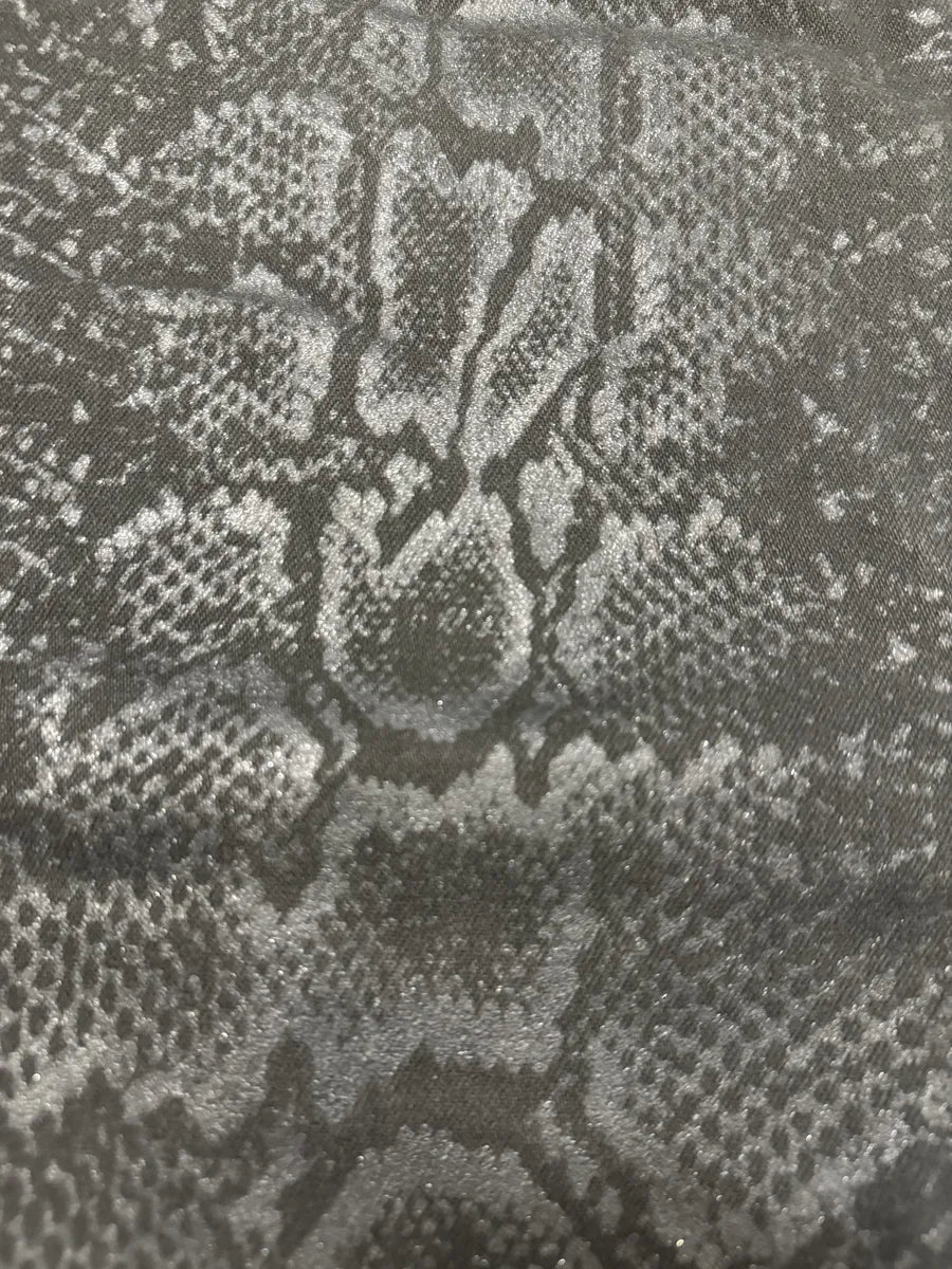 AW1998 Roberto Cavalli Black Snakeskin Python Effect Obscure Pants FfbOstf 7