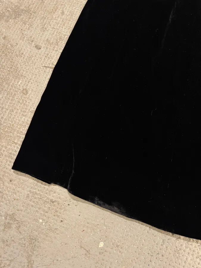 AW1999 Armani Sun Black Velvet Dress JaLFqeu 6