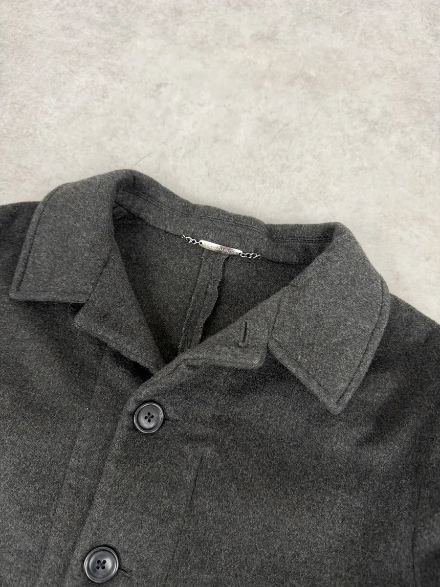 AW1999 Dolce & Gabbana Dark Grey Classy Cargo Cashmere Jacket zlXxwod 10