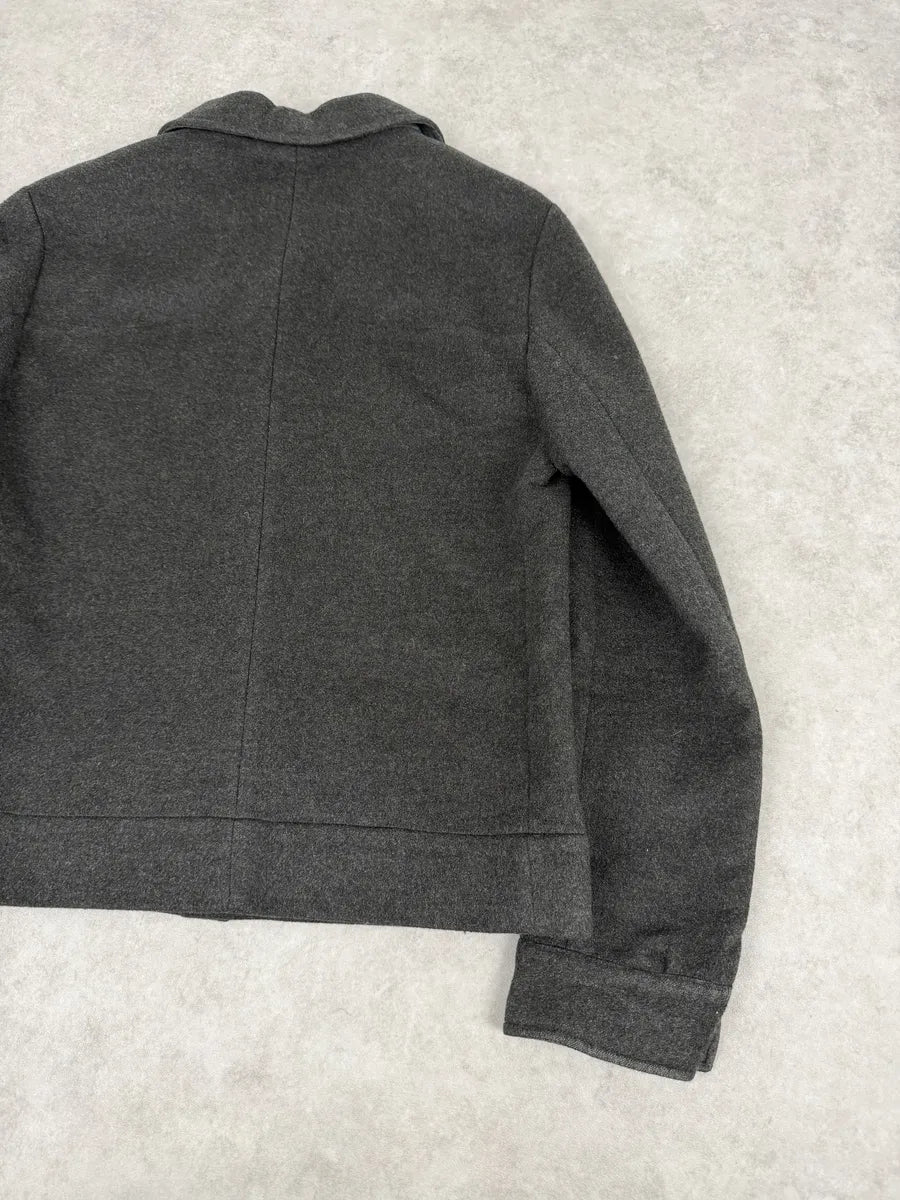 AW1999 Dolce & Gabbana Dark Grey Classy Cargo Cashmere Jacket zlXxwod 5