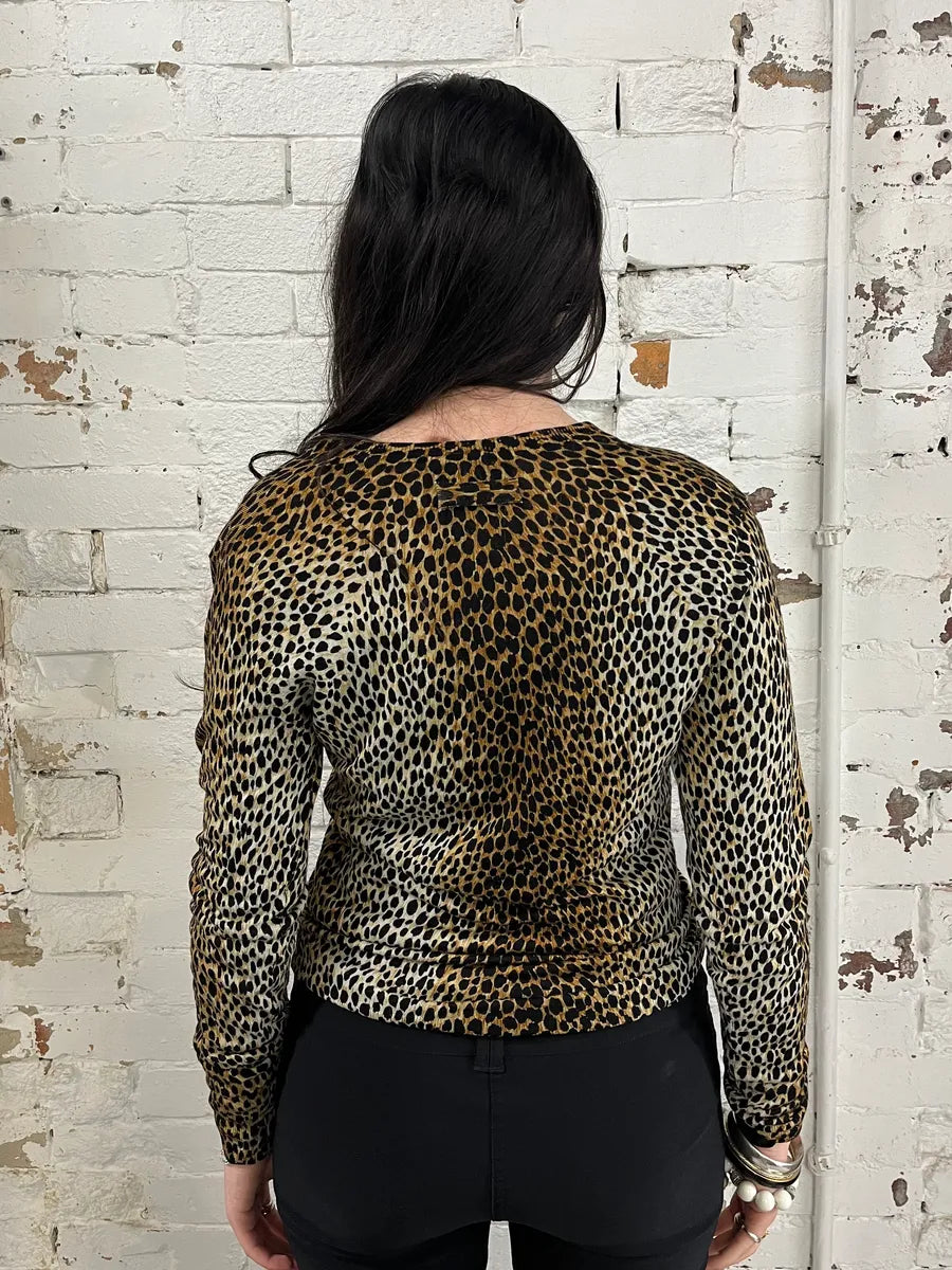 AW1999 Dolce & Gabbana Leopard Print Wool Sweater avjjGWN 2
